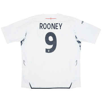 2007-09 England Home Shirt Rooney #9 - 7/10 - (XXL)