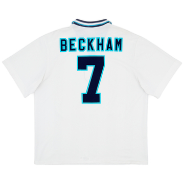1995-97 England Home Shirt Beckham #7 - 7/10 - (XXL)