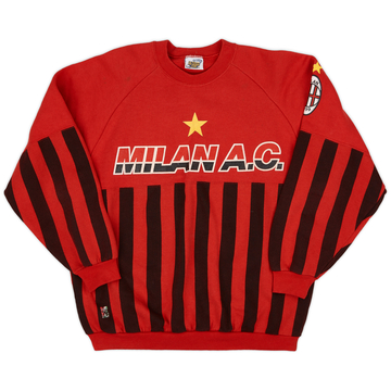 1990-91 AC Milan Le Felpe Dei Grandi Club Sweat Top - 8/10 - (L)