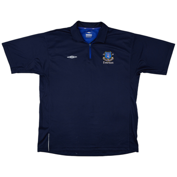 2006-07 Everton Umbro 1/4 Zip Training Polo - 7/10 - (XXL)