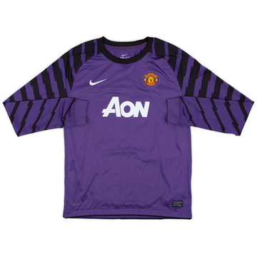 2010-11 Manchester United Purple GK Shirt - 8/10 - (XL.Boys)