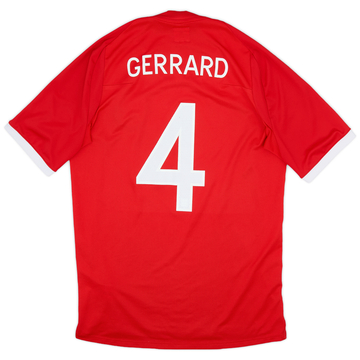 2010-11 England Away Shirt Gerrard #4 - 8/10 - (M)
