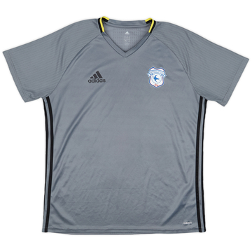 2015-16 Cardiff City adidas Training Shirt - 9/10 - (XL)