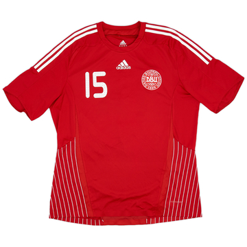 2007-10 Denmark Player Issue Home Shirt #15 - 8/10 - (L)
