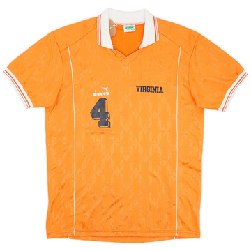 1986-88 Virginia Cavaliers Match Issue Home Shirt #4 (Agoos)