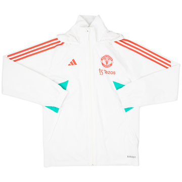 2023-24 Manchester United adidas Hooded Rain Jacket - 8/10 - (S)