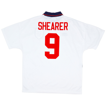 1993-95 England Home Shirt Shearer #9 - 9/10 - (XL)
