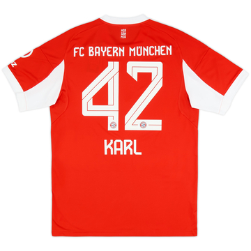 2025-26 Bayern Munich Home Shirt Karl #42