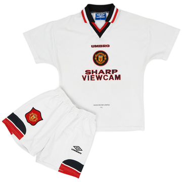1996-97 Manchester United Away Full Kit - 8/10 - (L.Boys)