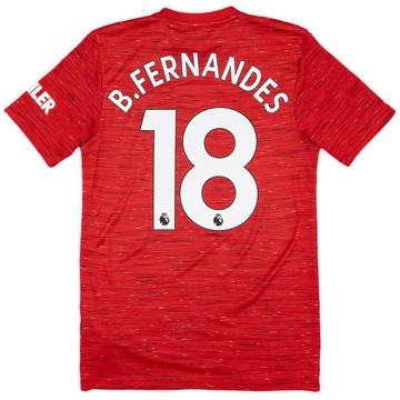 2020-21 Manchester United Home Shirt B.Fernandes #18 - 9/10 - (S)