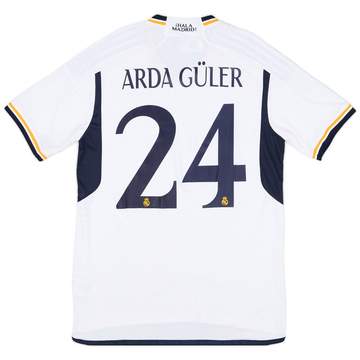 2023-24 Real Madrid Authentic Home Shirt Arda Guler #24