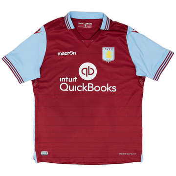 2015-16 Aston Villa Home Shirt - 7/10 - (XL.Boys)
