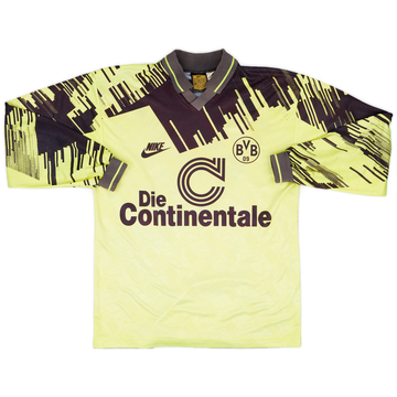 1993-94 Borussia Dortmund Home L/S Shirt #2 - 8/10 - (S)