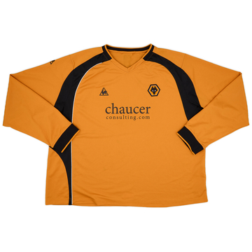 2008-09 Wolves Home L/S Shirt - 6/10 - (3XL)
