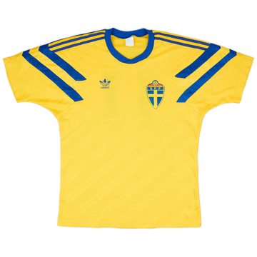 1991-92 Sweden Match Issue Home Shirt #11