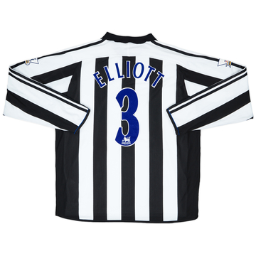 2003-04 Newcastle Match Issue Home Shirt Elliott #3