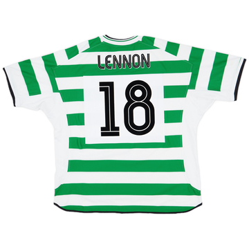 2001-03 Celtic Home Shirt Lennon #18 - 7/10 - (XXL)