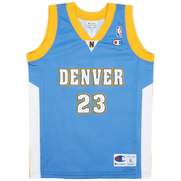 2003-08 Denver Nuggets Camby #23 Champion Away Jersey - 9/10 - (XL.Boys)