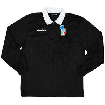 1990s Italy FIGC Diadora Referee L/S Shirt - 8/10 - (XL)