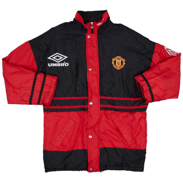 1996-97 Manchester United Umbro Padded Bench Coat - 9/10 - (M)