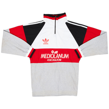 1990-92 AC Milan adidas 1/4 Zip Sweat Top - 4/10 - (XS)