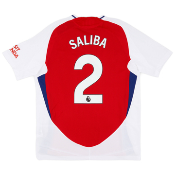 2024-25 Arsenal Authentic Home Shirt Saliba #2