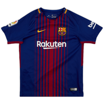 2017-18 Barcelona Home Shirt - 9/10 - (M.Boys)