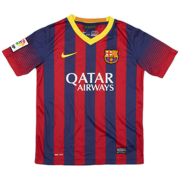 2013-14 Barcelona Home Shirt - 8/10 - (M.Boys)