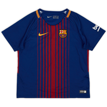 2017-18 Barcelona Home Shirt - 8/10 - (S.Boys)