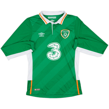2016-17 Ireland Home L/S Shirt - 8/10 - (S)