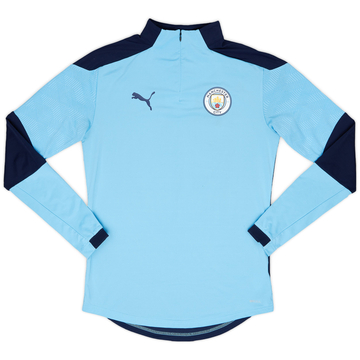 2019-20 Manchester City Puma 1/4 Zip Drill Top - 10/10 - (S)