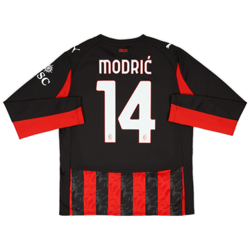 2025-26 AC Milan Home L/S Shirt Modric #14