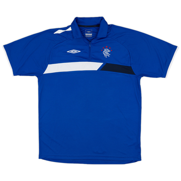 2007-08 Rangers Umbro 1/4 Zip Training Shirt - 9/10 - (XL)