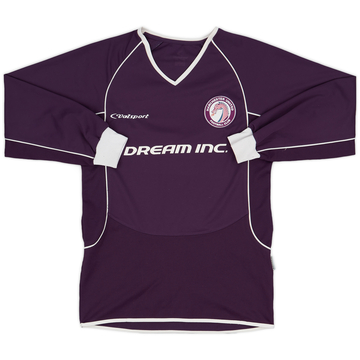 2004-05 Harchester United Home L/S Shirt - 8/10 - (M)
