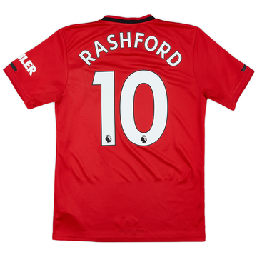 2019-20 Manchester United Home Shirt Rashford #10 - 8/10 - (S)