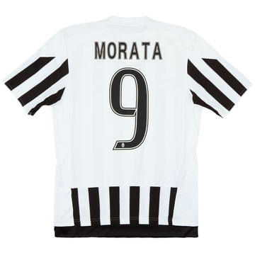 2015-16 Juventus Home Shirt Morata #9 - 10/10 - (S)