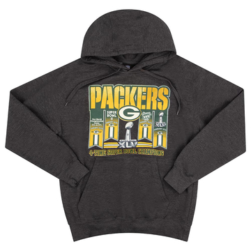 2011 Green Bay Packers Super Bowl Champions NFL Hooded Sweat Top S