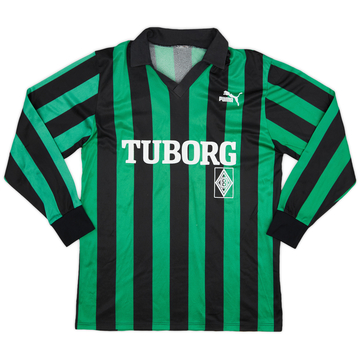 1990-92 Borussia Monchengladbach Away L/S Shirt #9 - 6/10 - (L)
