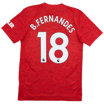 2020-21 Manchester United Home Shirt B.Fernandes #18 - 10/10 - (S)