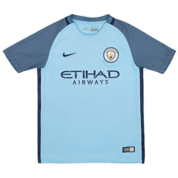 2016-17 Manchester City Home Shirt - 5/10 - (M.Boys)