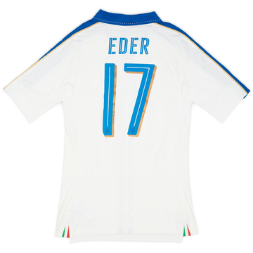2016-17 Italy Player Issue (ACTV Fit) Away Shirt Eder #17 (L)