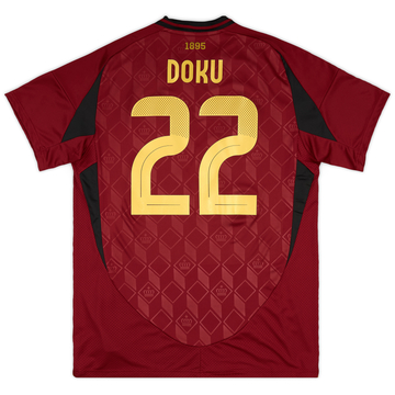 2024-25 Belgium Home Shirt Doku #22