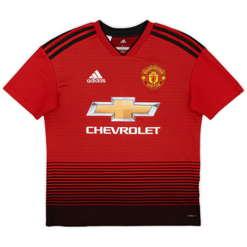 2018-19 Manchester United Home Shirt - 8/10 - (L.Boys)