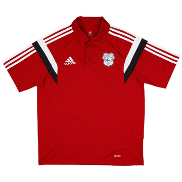 2015-16 Cardiff City adidas Polo Shirt - 9/10 - (L)