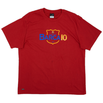2010-11 Barcelona Nike Graphic Tee - 7/10 - (XL)