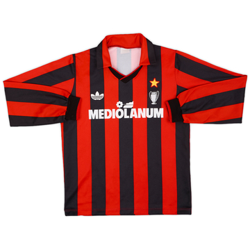 1990-91 AC Milan Home L/S Shirt - 9/10 - (S)