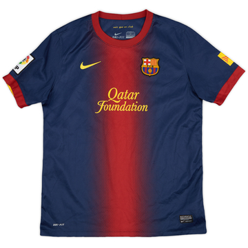 2012-13 Barcelona Home Shirt - 9/10 - (XL.Boys)