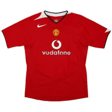 2004-06 Manchester United Home Shirt - 8/10 - (XL.Boys)