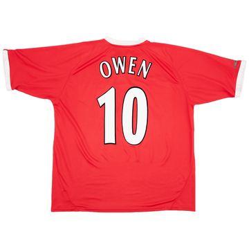 2001-03 Liverpool CL Shirt Owen #10 - 8/10 - (XL)