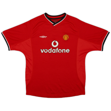 2000-02 Manchester United Home Shirt - 8/10 - (L.Boys)